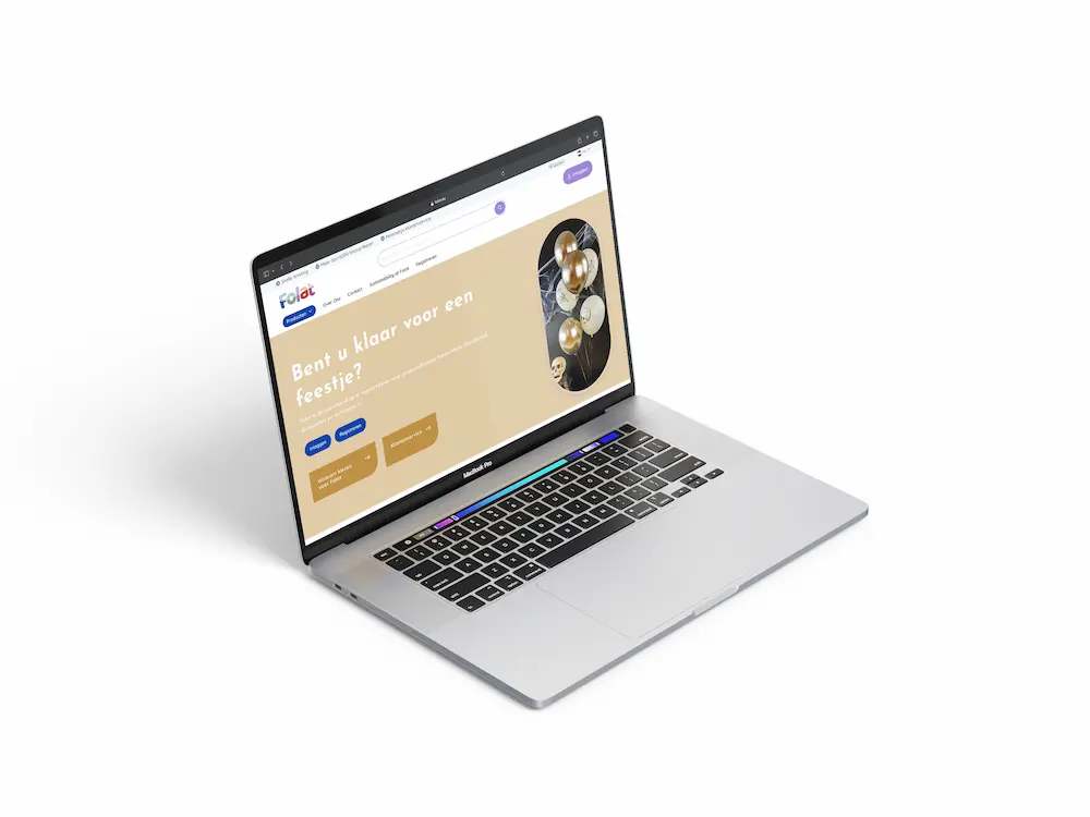 Webshop Folat screen