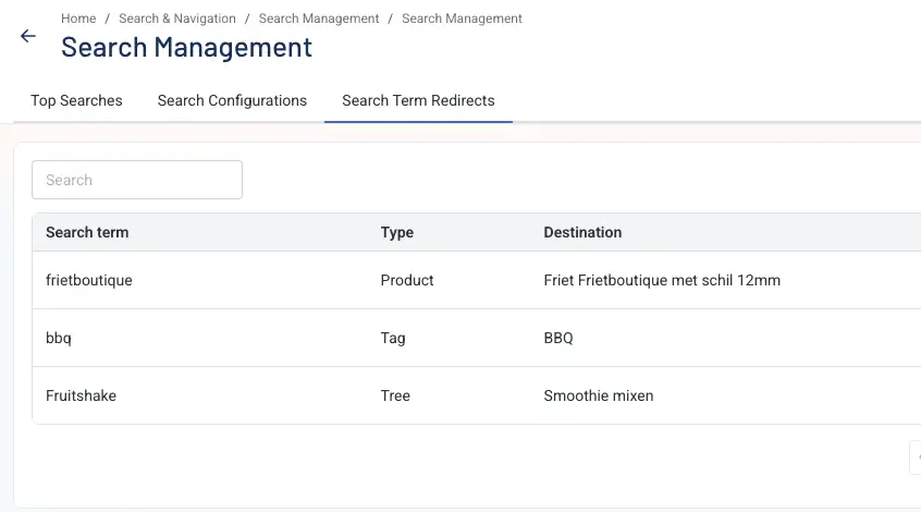 search management