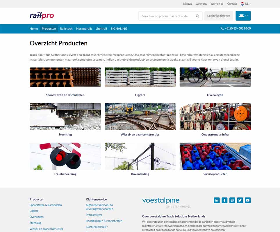Railpro online webshop