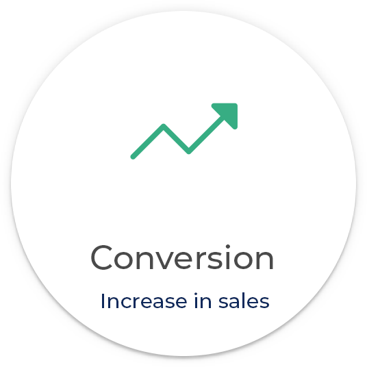 Conversion - increase in sales