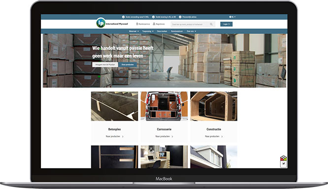 Homepage International Plywood webshop